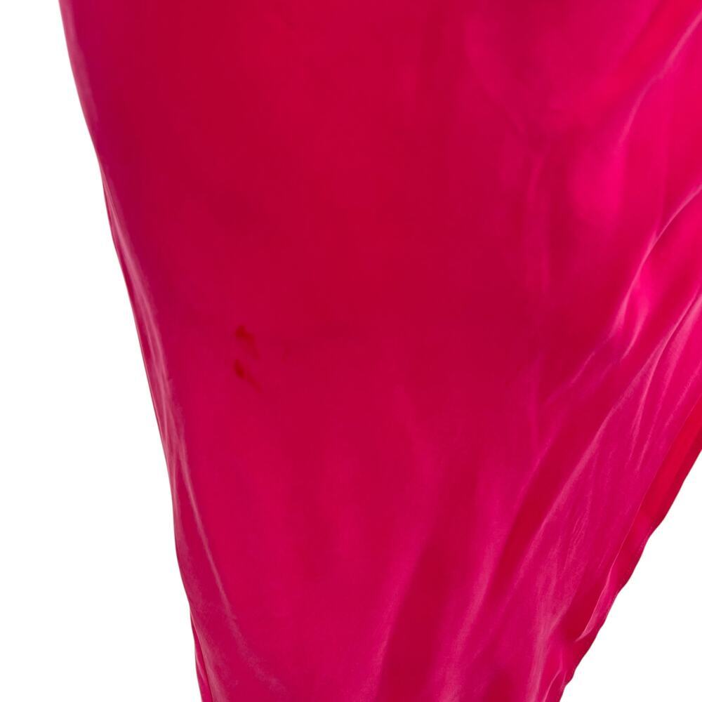 Lovers and Friends Noah Wrap Dress Slip Sleeveless Satin Hot Pink Size‎ Small - Picture 15 of 15